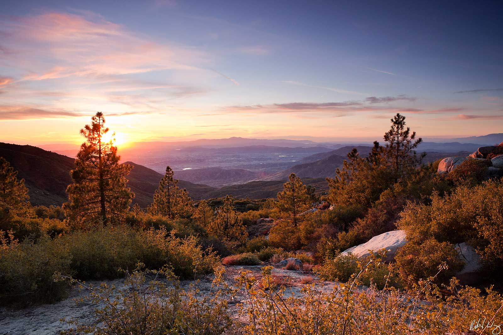 Indian Vista Scenic View from San Jacinto Mountains, San Bernardino National Forest, California