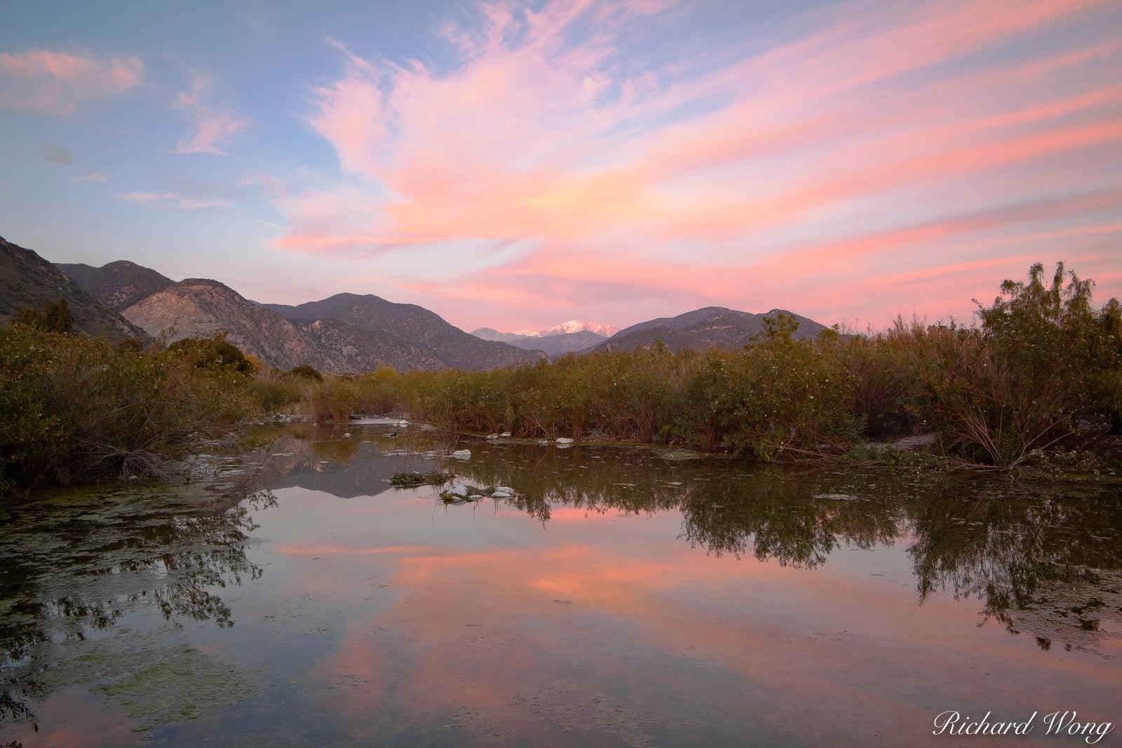 Puddingstone Lake at Sunset, Frank G. Bonelli County Park, San Dimas, California