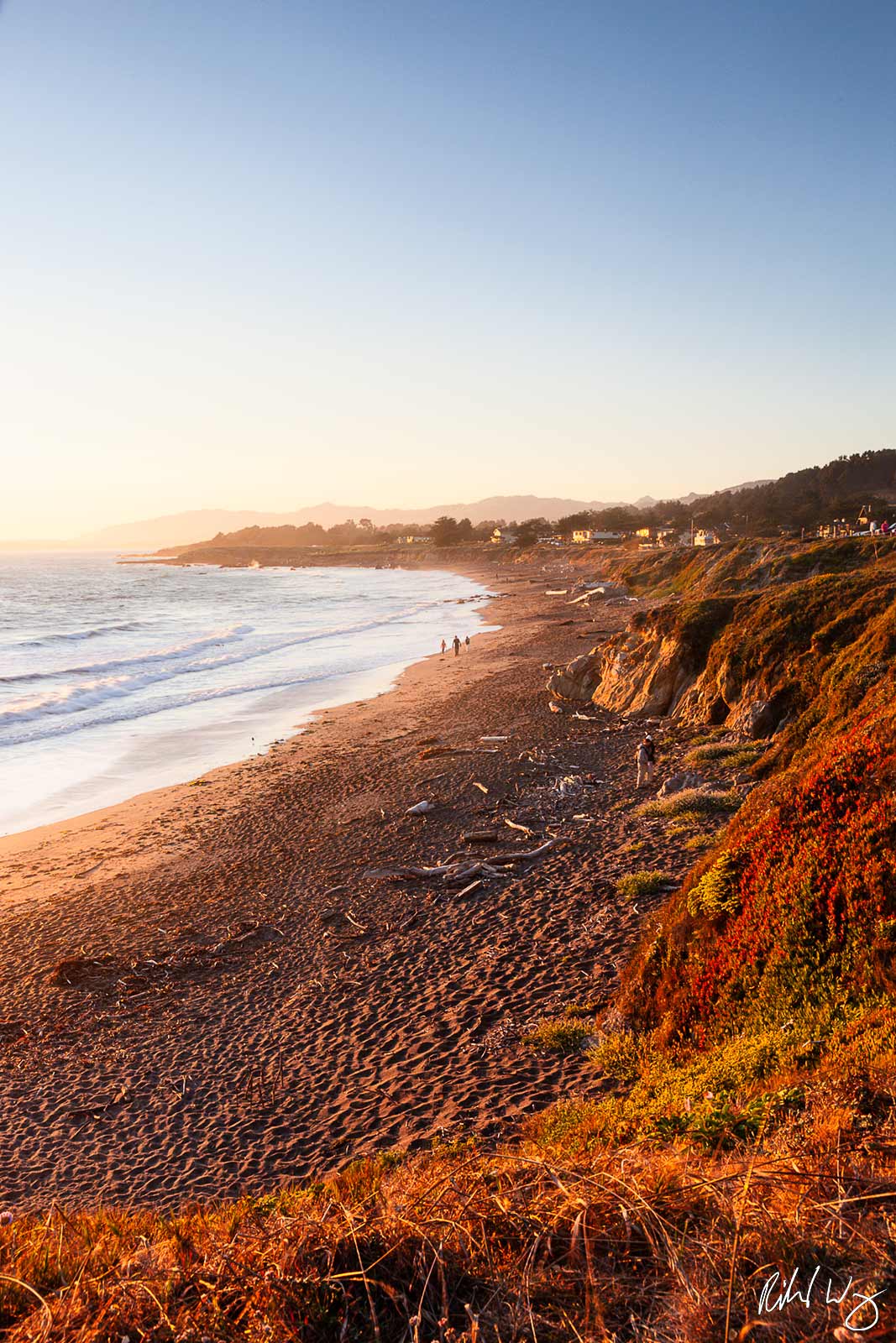 Moonstone Beach Coastline, Cambria, California, photo