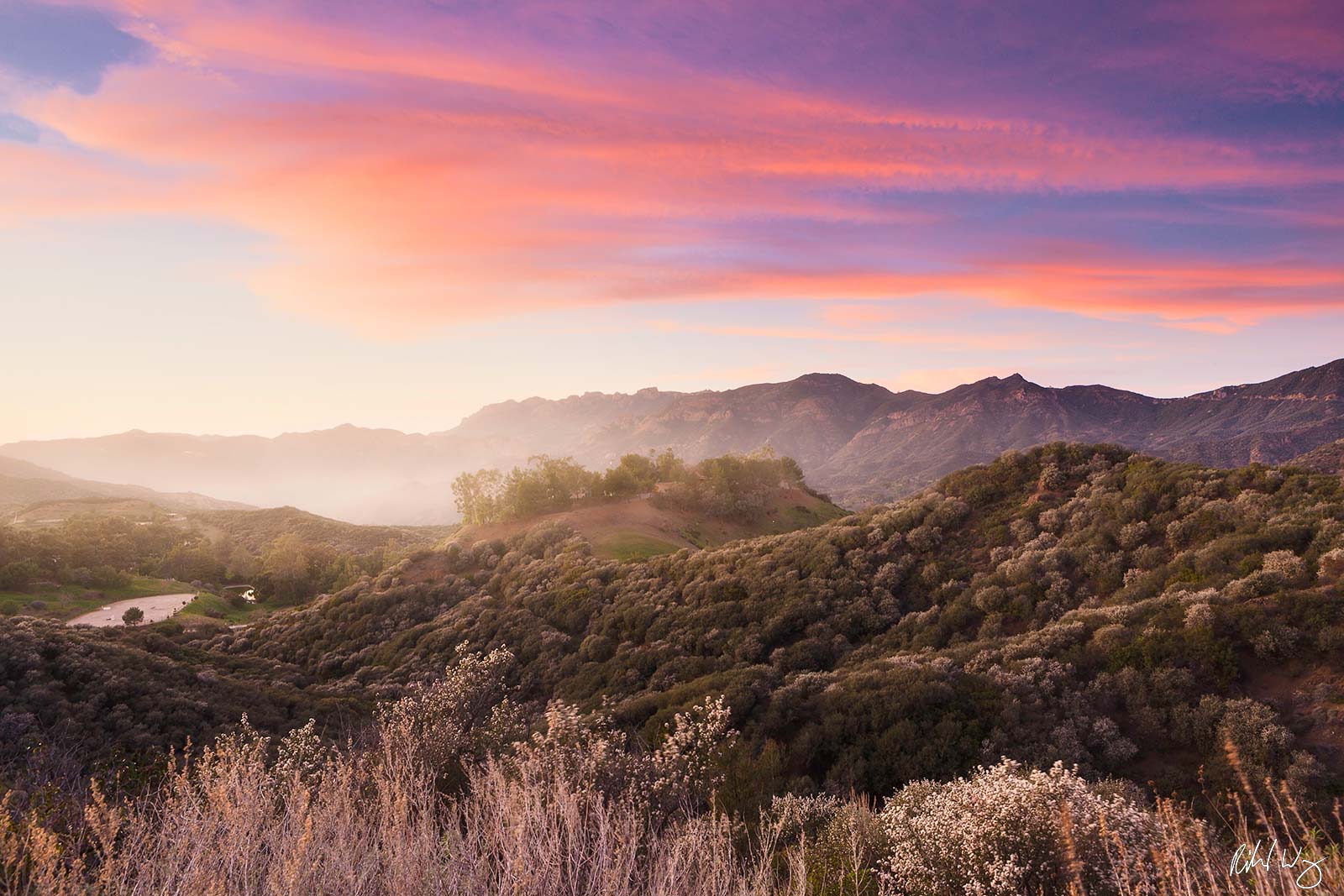 Sunset, Santa Monica Mountains National Recreation Area, California, photo