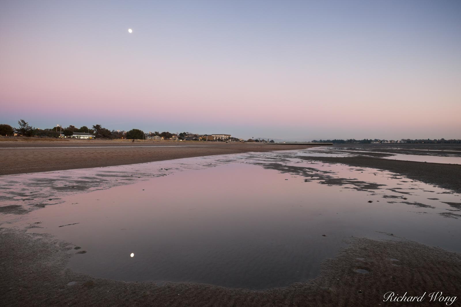 South Shore Beach at Dusk, Alameda, California