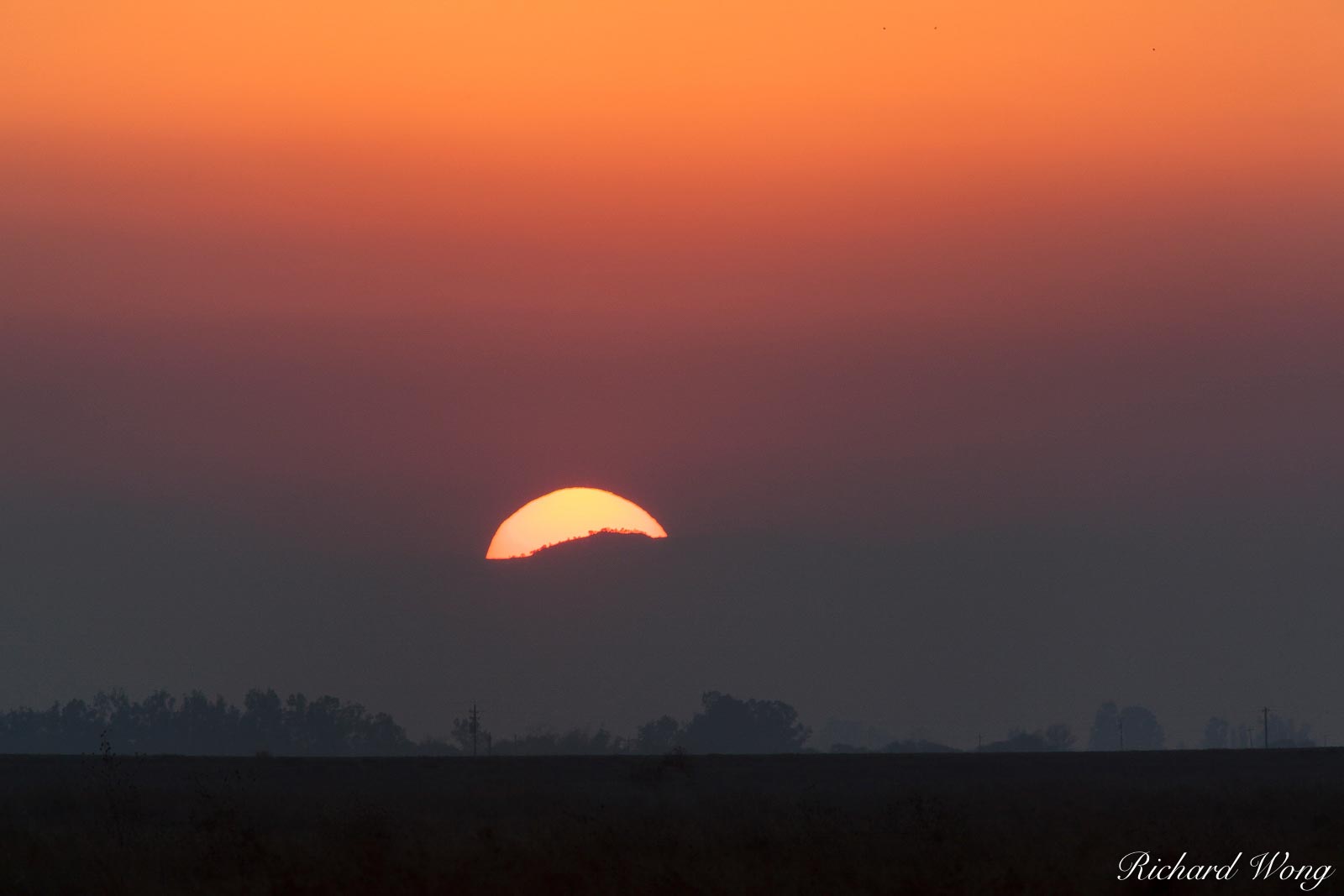 Sunset in the Central Valley, Merced National Wildlife Refuge, California
