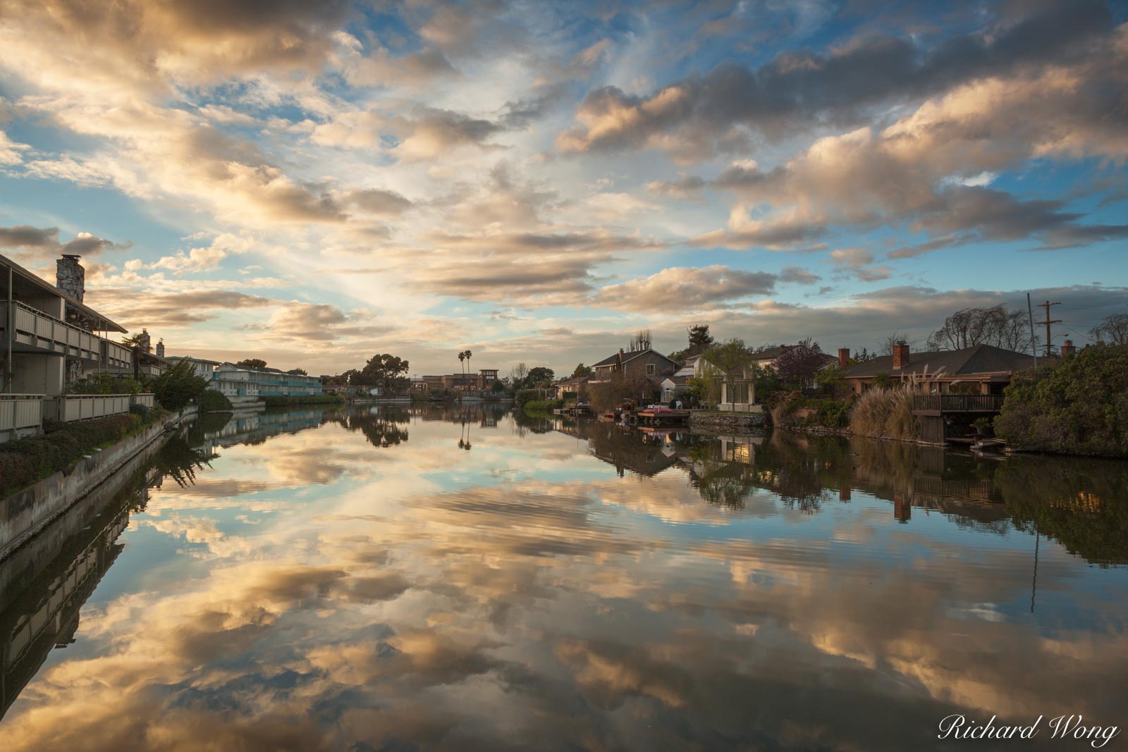 South Shore Lagoon Sunset, Alameda, California