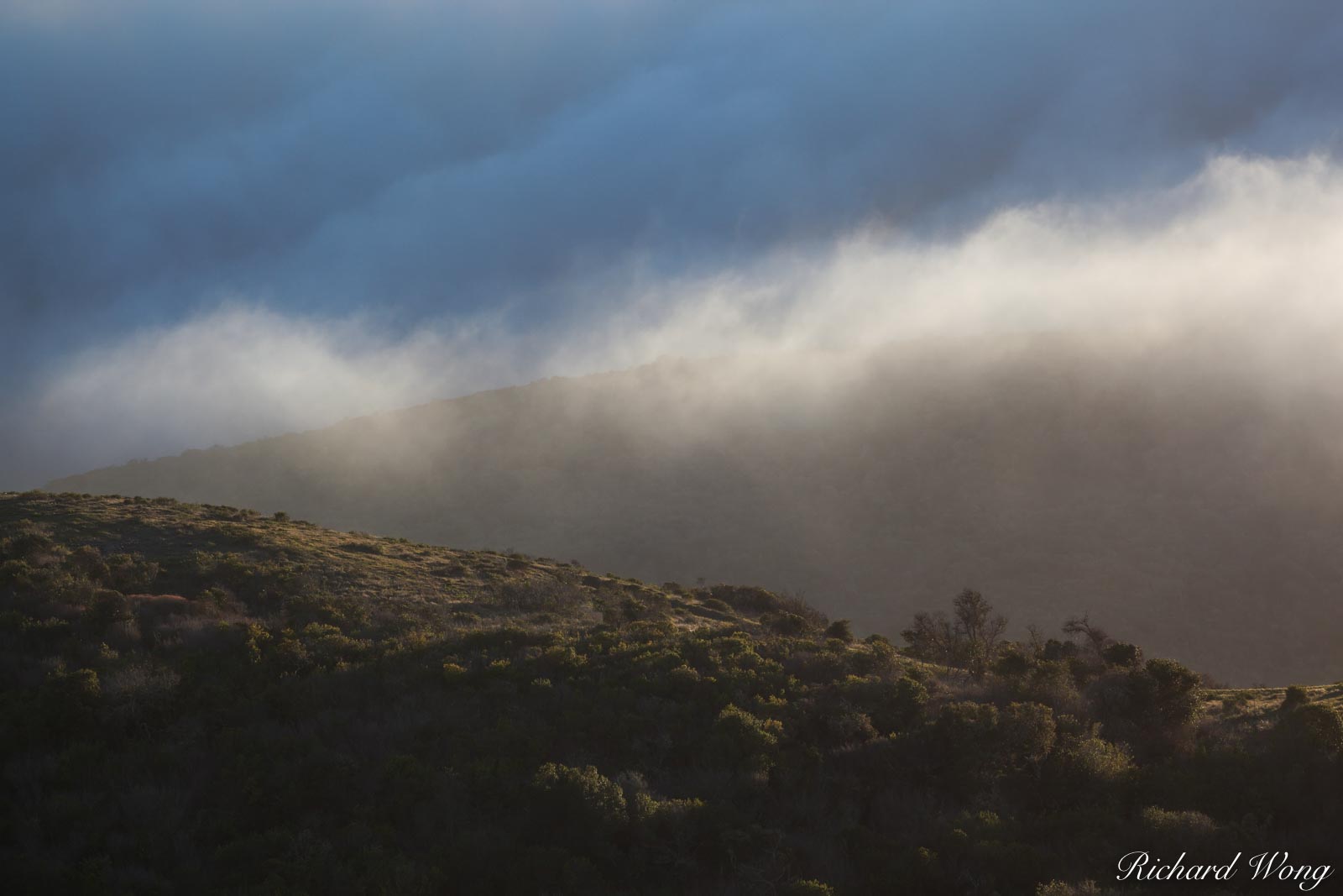 Sunset Clouds on Sweeney Ridge, San Mateo County, California
