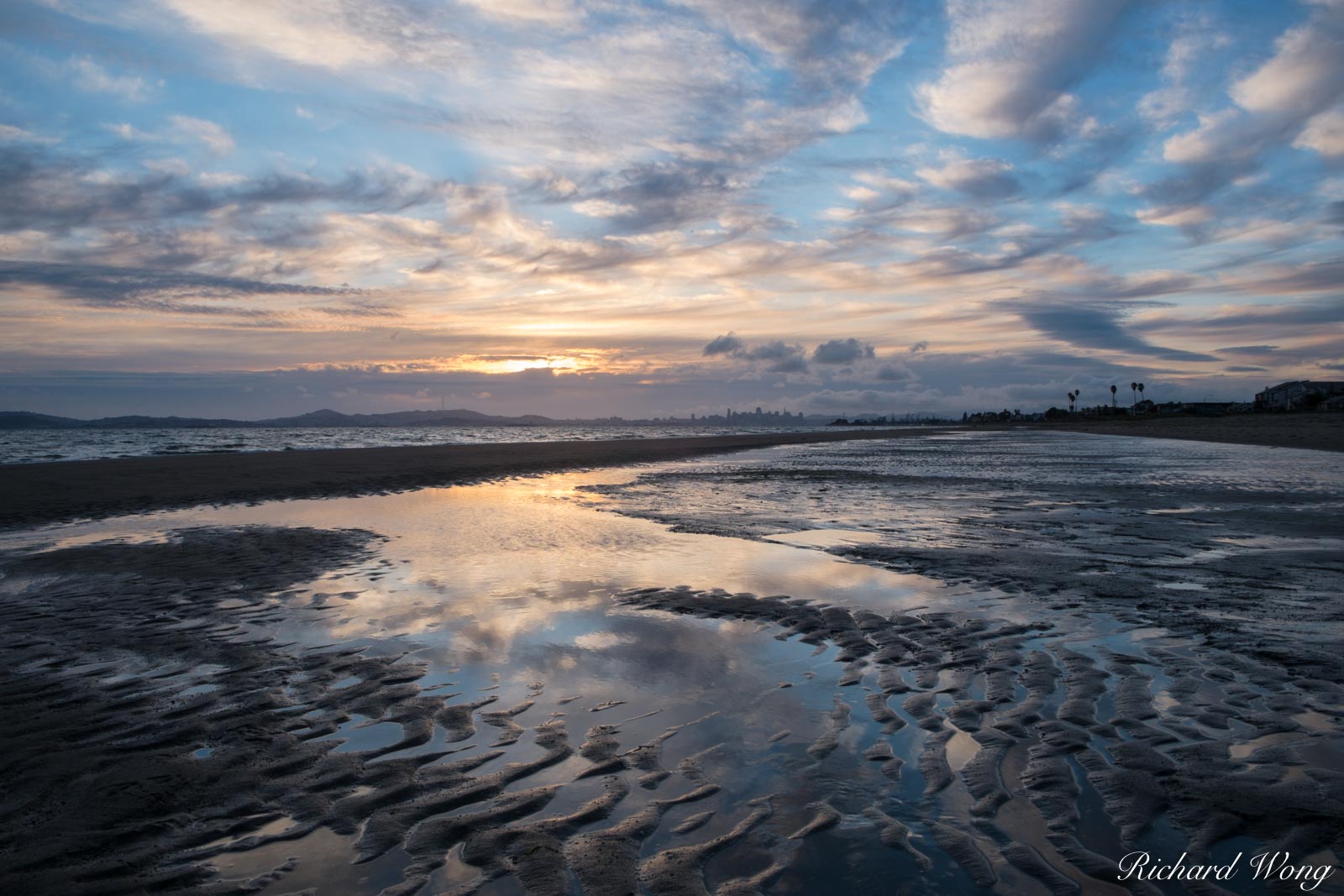 Robert Crown Memorial State Beach at Sunset, Alameda, California