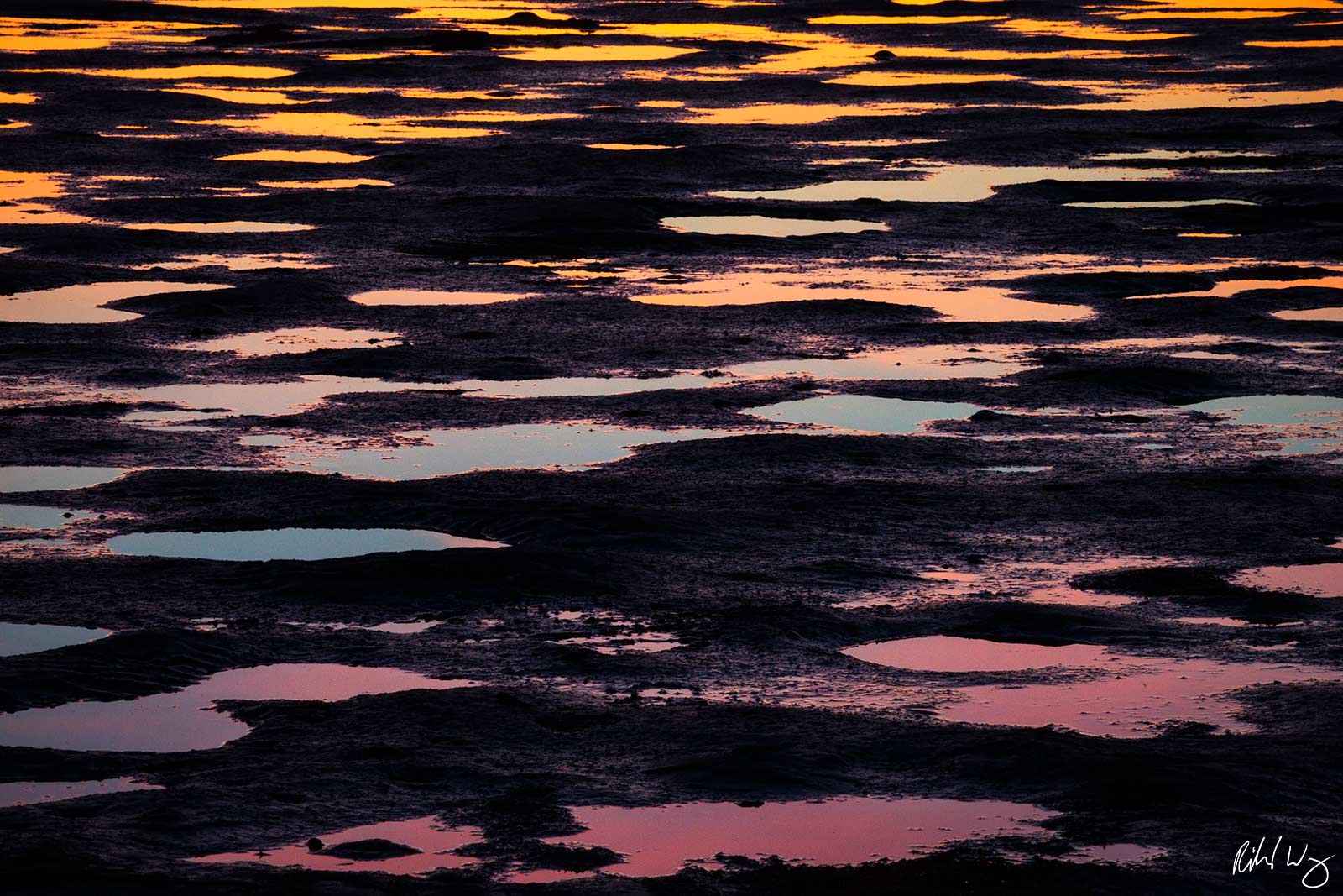 puddles, alameda, california, beach abstract, robert crown memorial state beach, photo