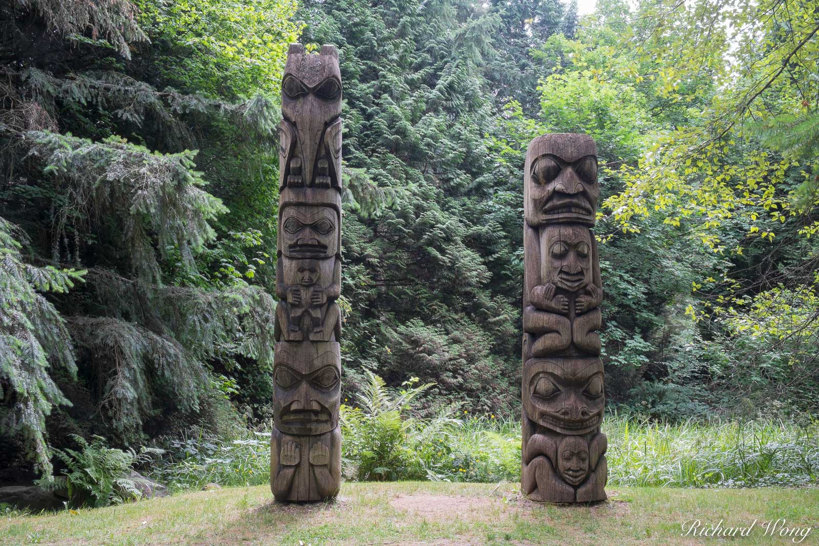 Totem Poles at VanDusen Botanical Garden, Vancouver, B.C.