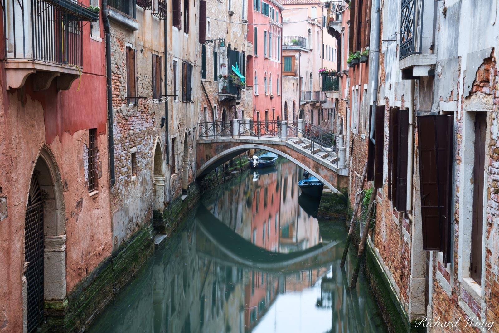 Small Canal and Bridge, Venice, Italy