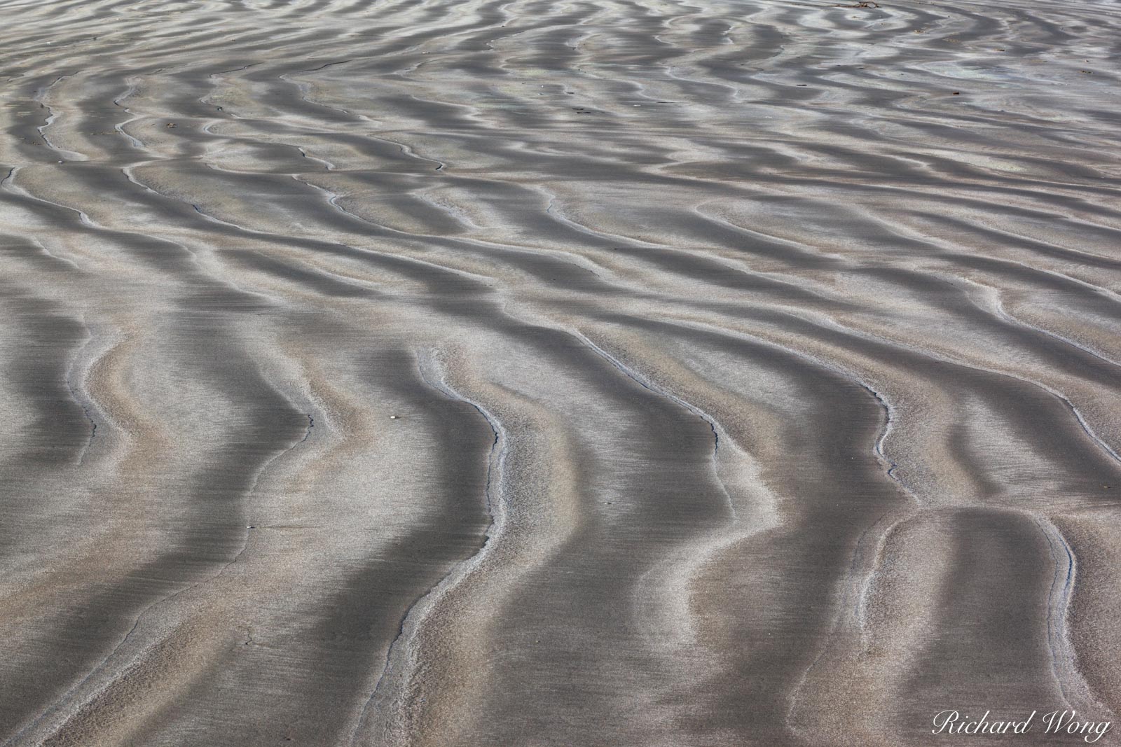 Sand Patterns on Beach, Morro Bay, California, photo