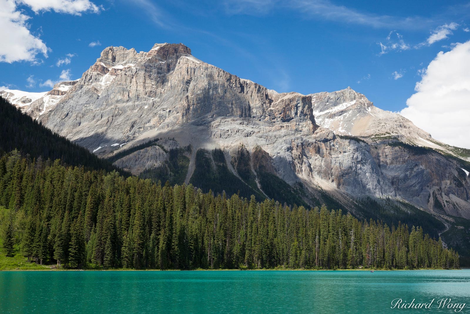 Emerald Lake in Summer, Yoho National Park, British Columbia, Canada, Photo