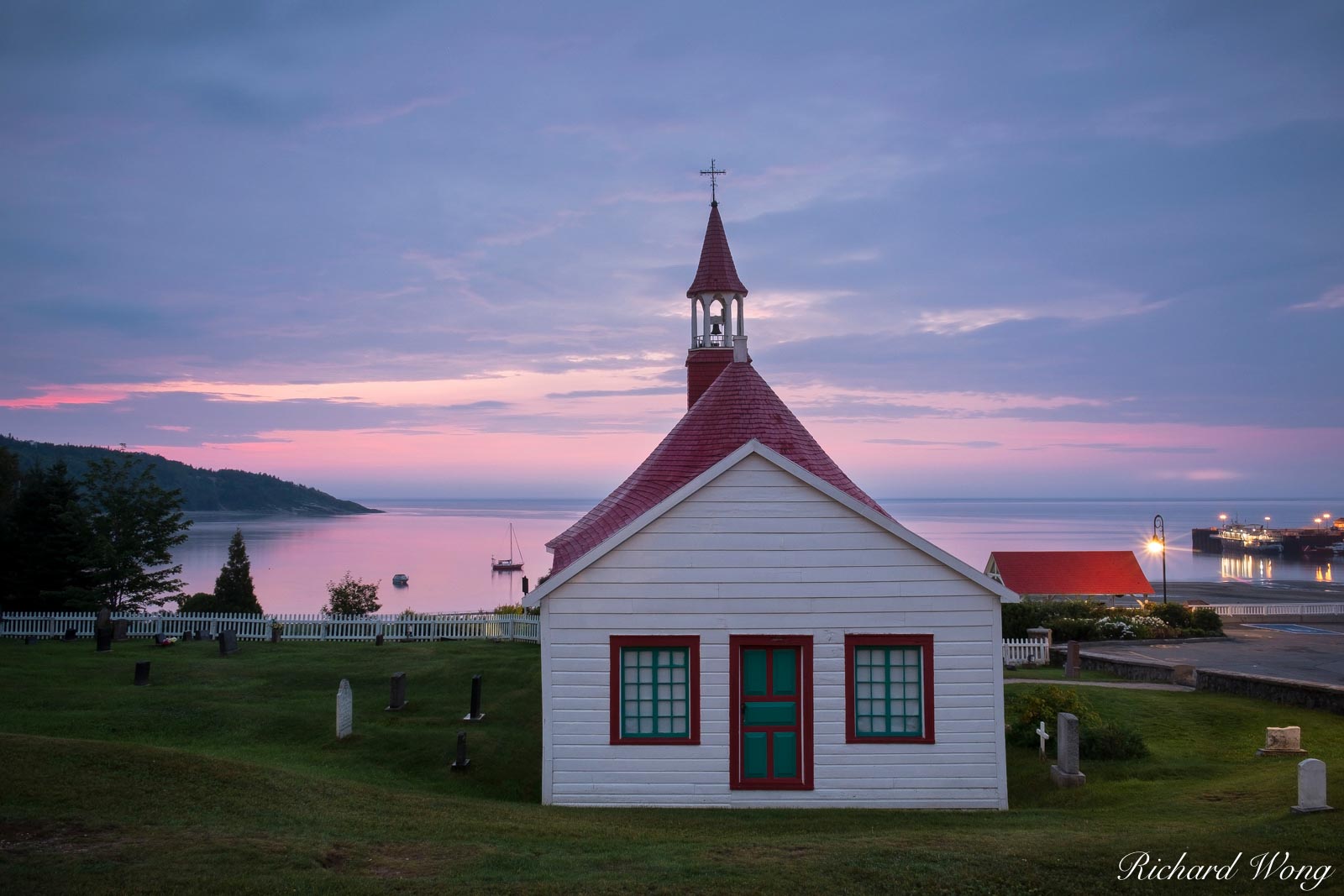Chapelle de Tadoussac at Sunrise, Quebec, Canada