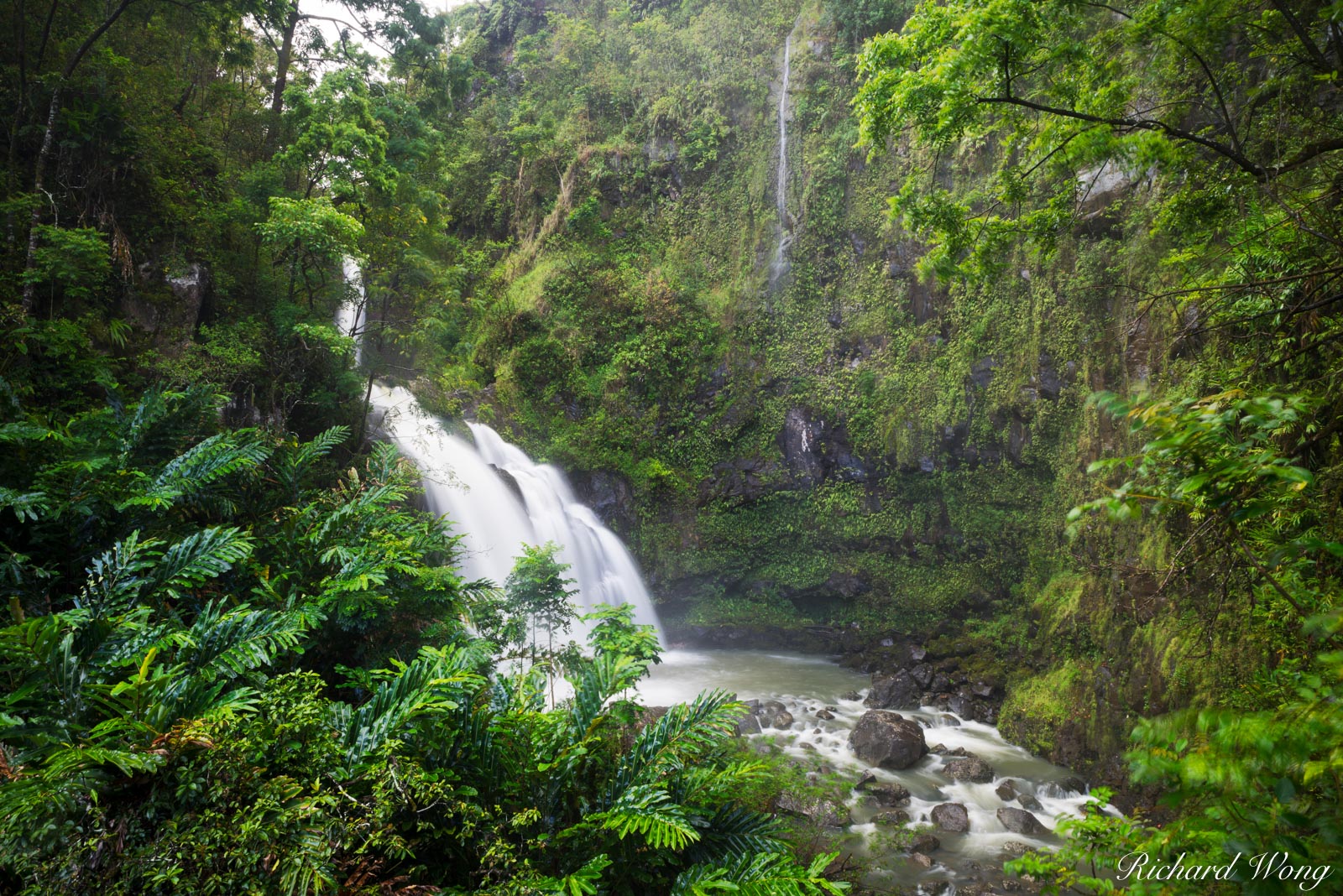 Upper Waikani Falls (Three Bears) / Road to Hana, Maui, Hawaii