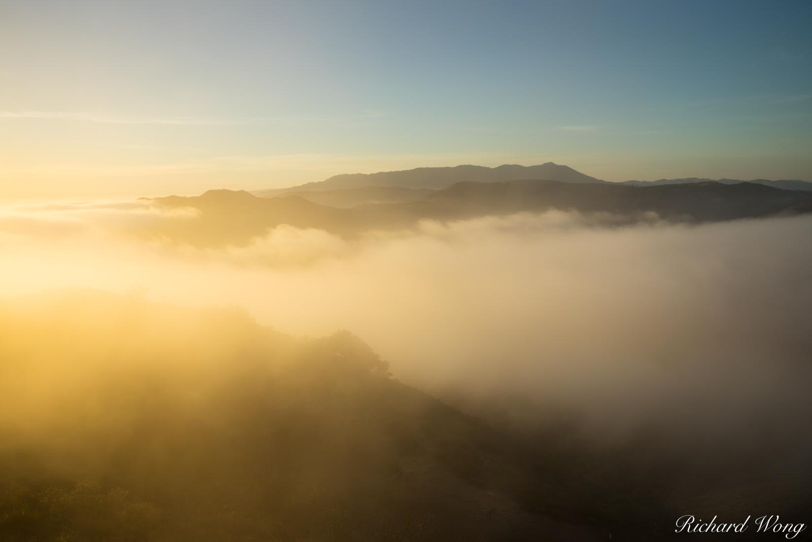 Golden Gate National Recreation Area Sunset, Marin Headlands, California