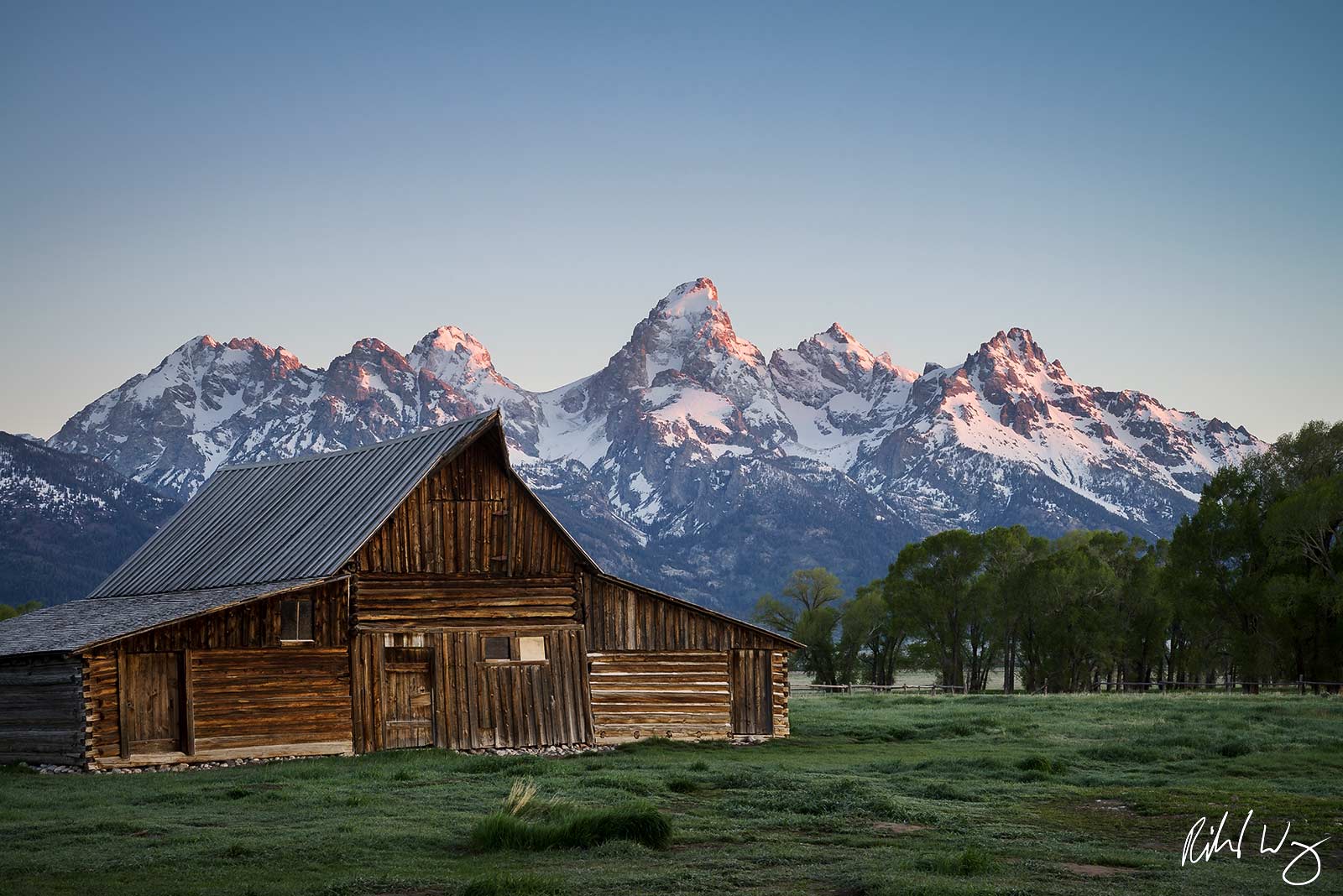 Moulton Barn at Sunrise, Grand Teton National Park, Wyoming, photo