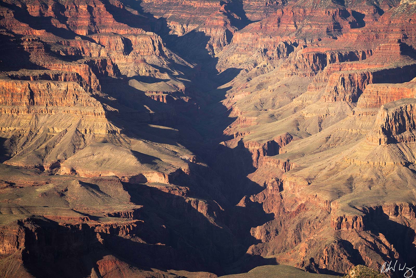 View Deep Into The Grand Canyon, Arizona