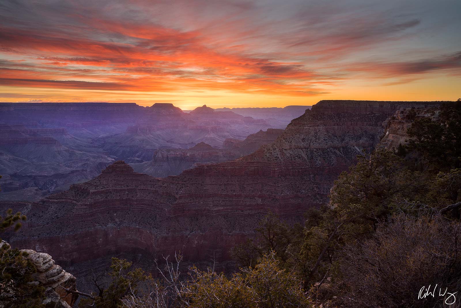Canyon At Sunrise