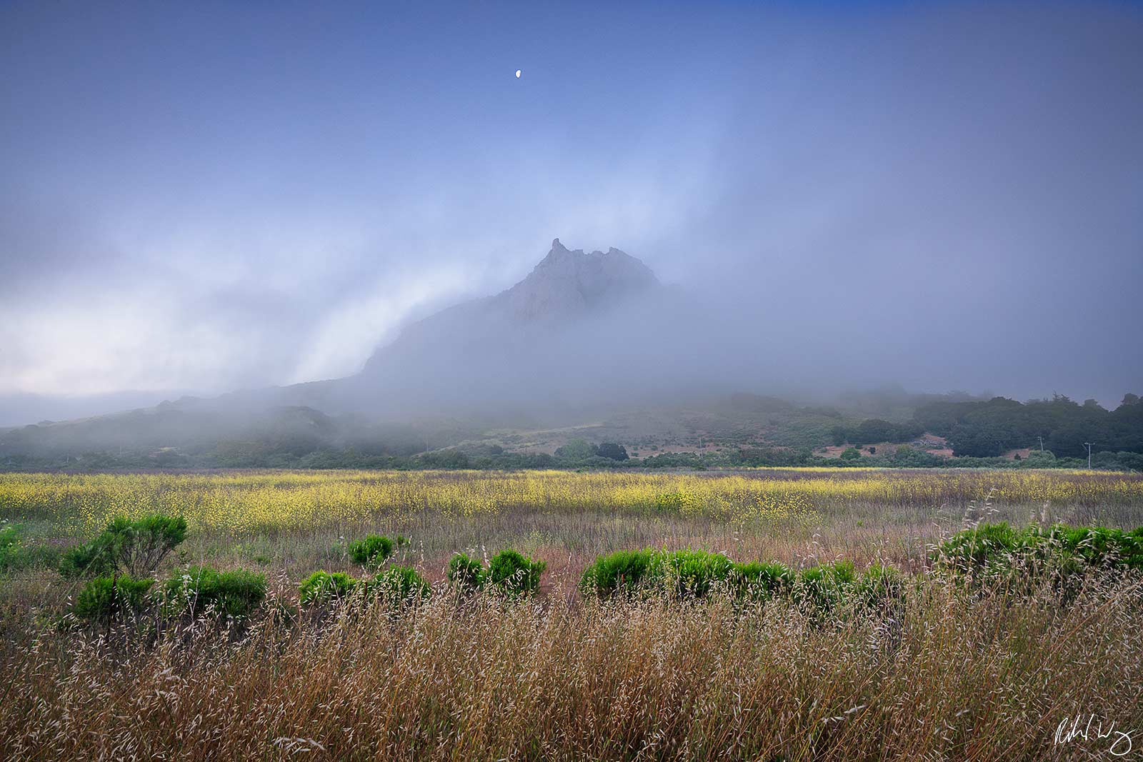 Hollister Peak at Dawn, Morro Bay, California