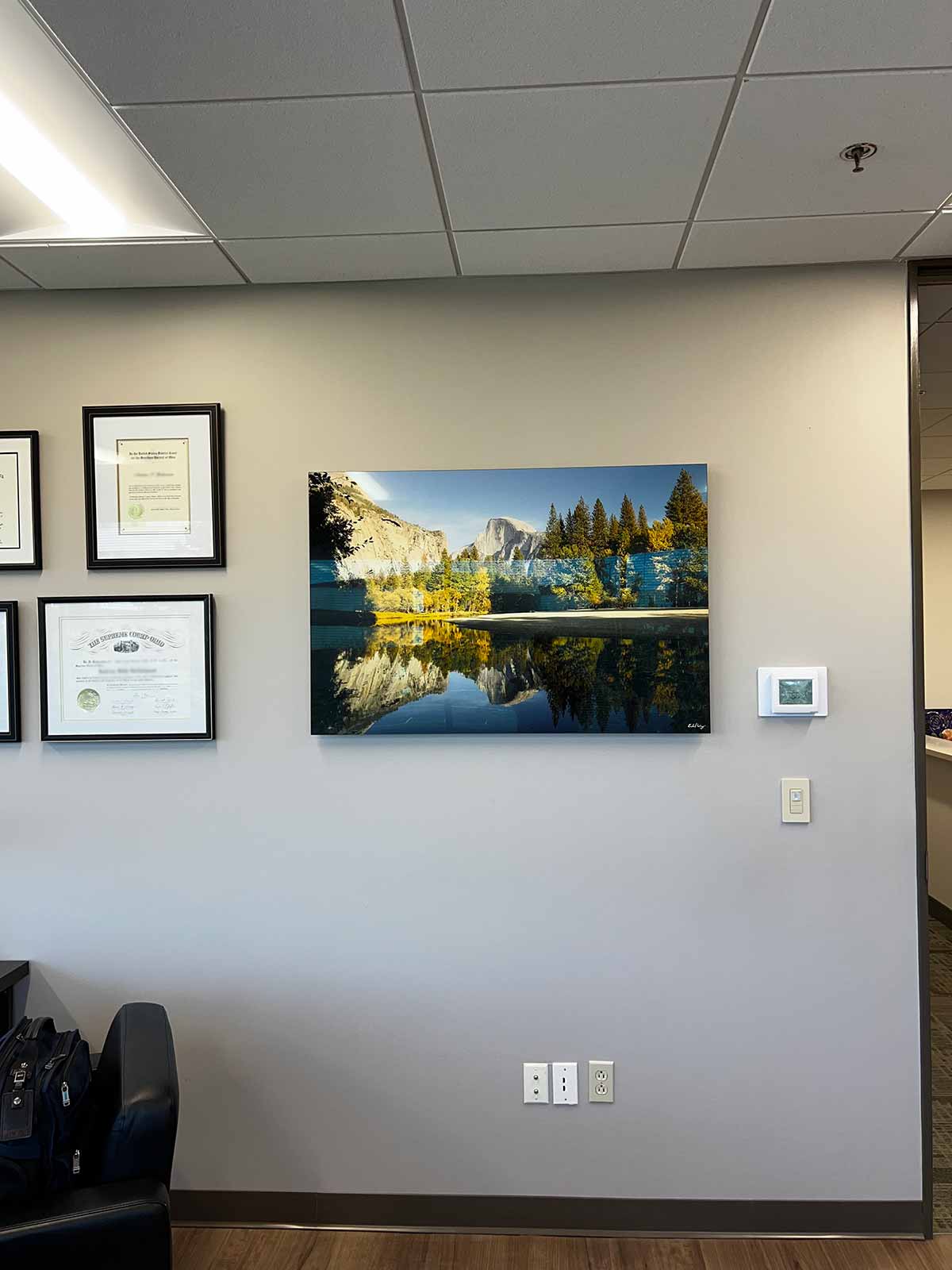 TruLife Acrylic Face Mount Print in Legal Office