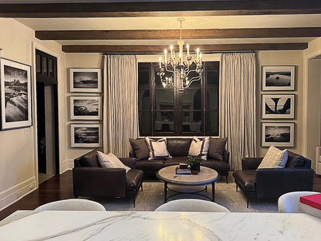 Black & White Landscape Photography Prints in Living Room