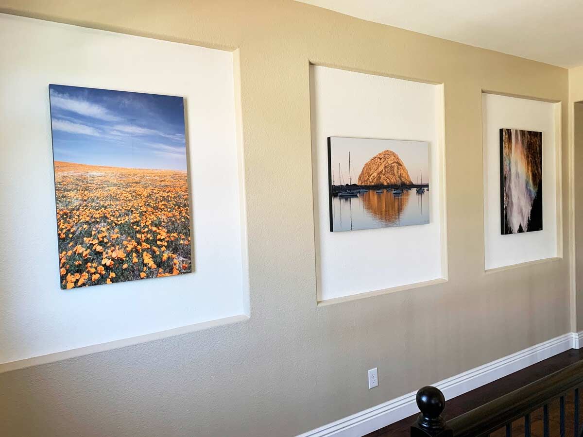 ChromaLuxe Edge Mount Prints In Hallway
