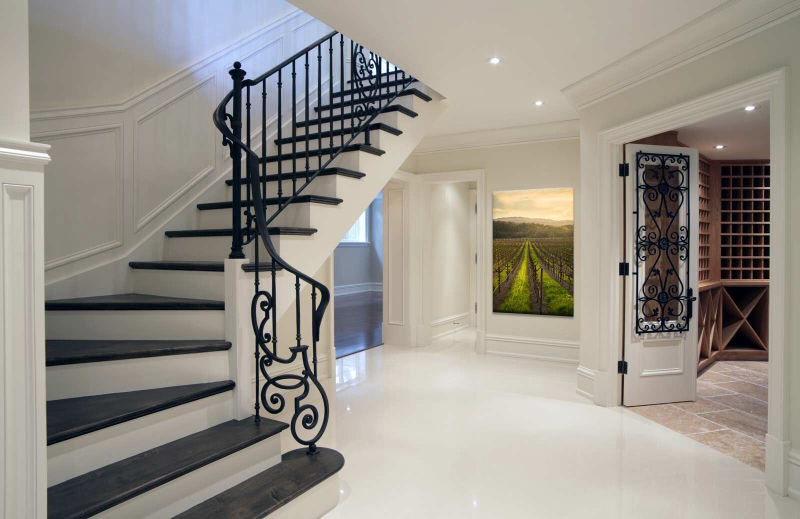 Home Interior Design Staircase and Hallway